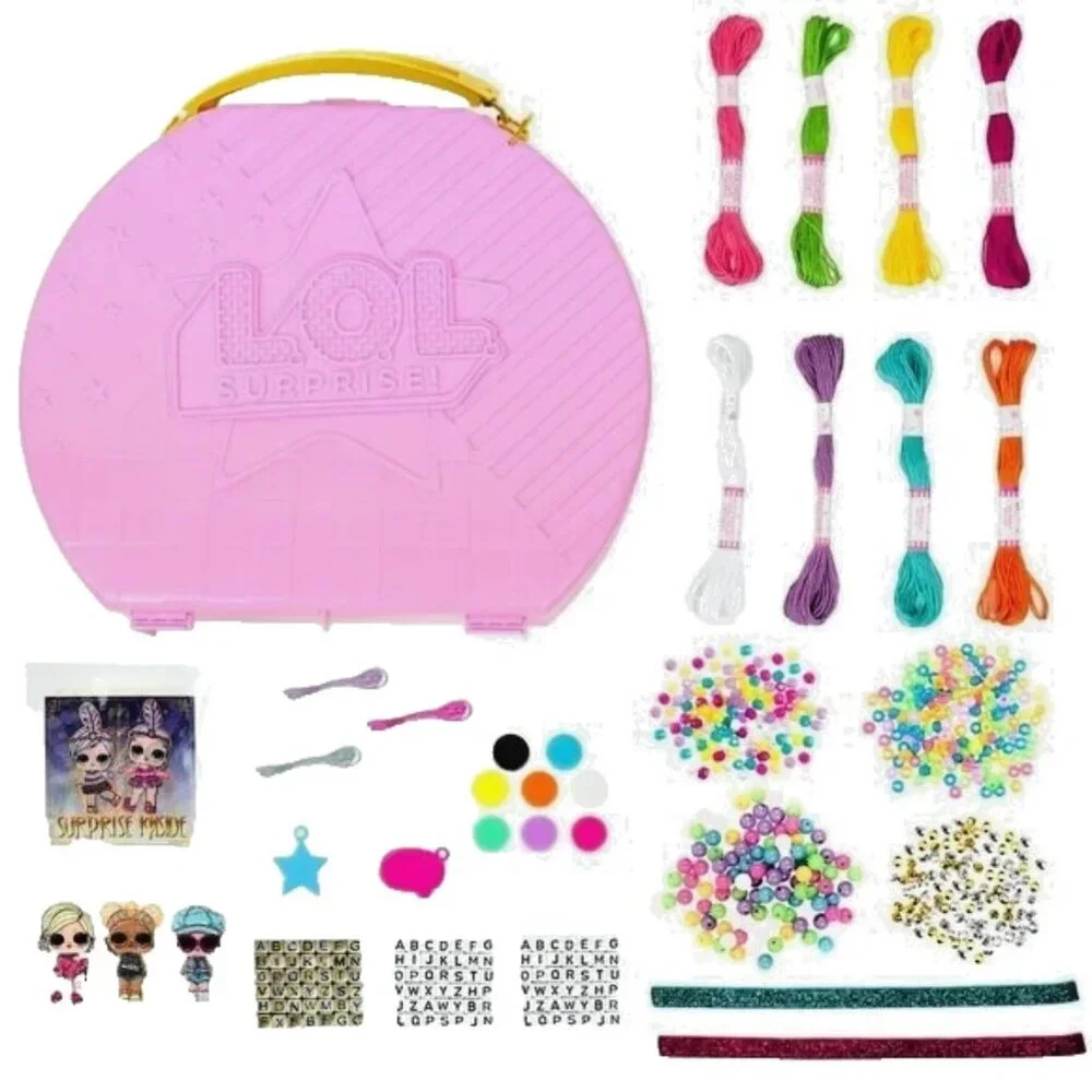 LOL SURPRISE Girls Jewelry Studio Case Over 1000 Accessories Make Jewelry 6+ NEW